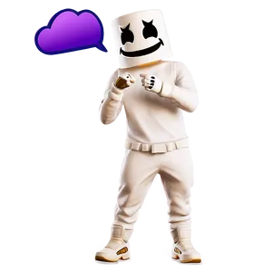 Marshmello Emote Fortnite Png Mpt78 PNG image