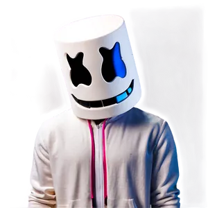 Marshmello Face Reveal Fortnite Png 06252024 PNG image