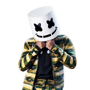 Marshmello Face Reveal Fortnite PNG 06252024