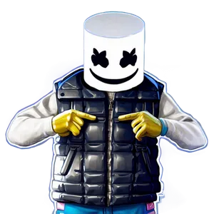 Marshmello Fortnite Collaboration PNG Qrx16 PNG