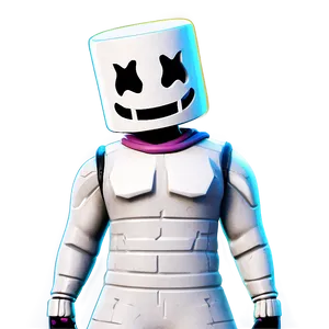 Marshmello Fortnite Icon Series Png 06252024 PNG image