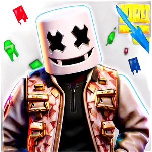 Marshmello Fortnite In-game Event Png 06252024 PNG image