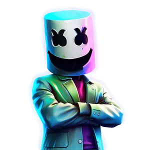 Marshmello Fortnite Music Pack Png Hpg43 PNG image