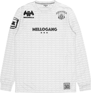 Marshmello Gang Long Sleeve Shirt Design PNG image