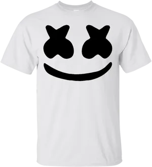 Marshmello Smile Icon T Shirt PNG image