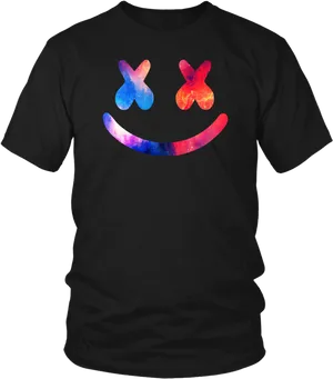 Marshmello Smile T Shirt Design PNG image