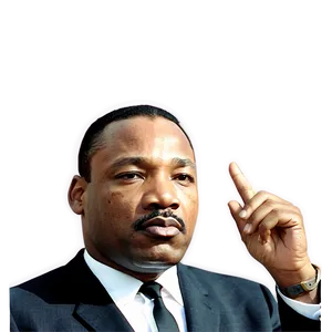 Martin Luther King Jr Courageous Leader Png Lxg PNG image