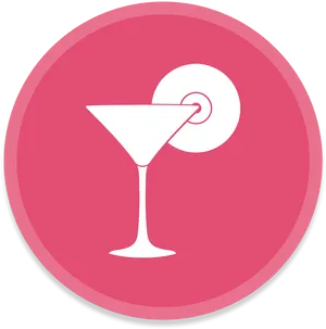 Martini Glass Iconwith Olive PNG image