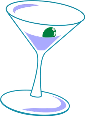Martini Glass Vector Illustration