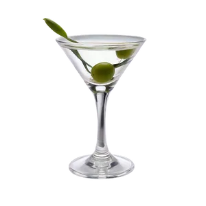 Martini With Olive PNG Jnl