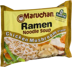 Maruchan Chicken Mushroom Flavor Ramen Packet PNG image