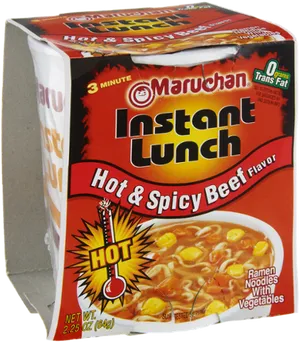 Maruchan Instant Lunch Hot Spicy Beef Flavor PNG image