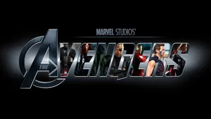 Marvel Avengers Logowith Characters PNG image