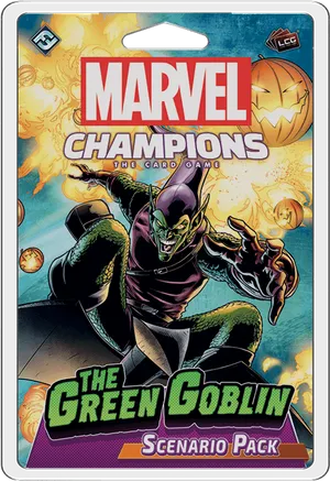 Marvel Champions Green Goblin Card Game Pack PNG image