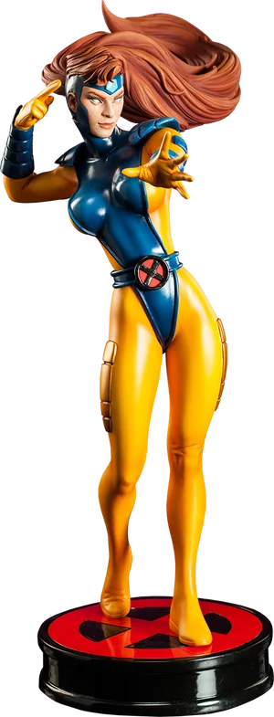 Marvel Character Figurein Blueand Yellow PNG image