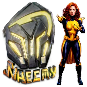 Marvel Comics Jean Grey PNG Iuk