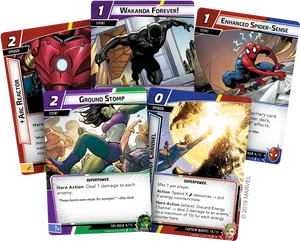 Marvel Heroes Card Game Collection PNG image