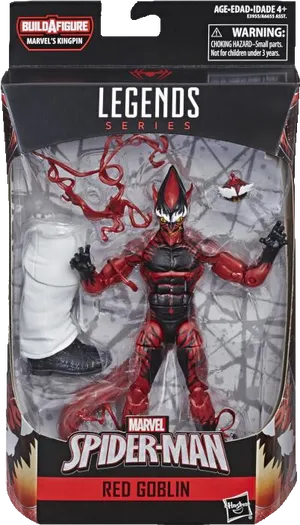 Marvel Legends Series Red Goblin Action Figure PNG image