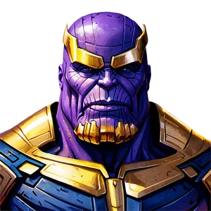 Marvel's Thanos Illustration Png Yrr58 PNG image