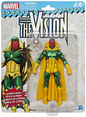 Marvel The Vision Action Figurewith Ultron Head PNG image