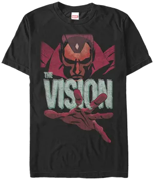 Marvel Vision Graphic T Shirt PNG image