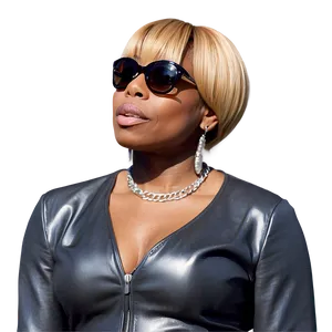 Mary J Blige Stylish Png 06252024 PNG image