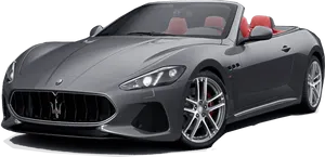 Maserati Gran Turismo Convertible Red Interior PNG image