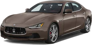 Maserati Luxury Sedan Brown PNG image