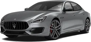 Maserati Luxury Sedan Profile View PNG image