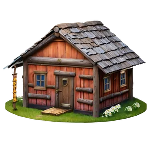 Masha And Bear Wooden House Png 06272024 PNG image