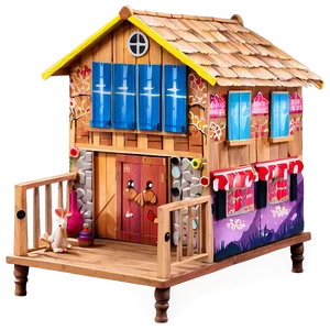 Masha's Adventure House Png Qeo83 PNG image