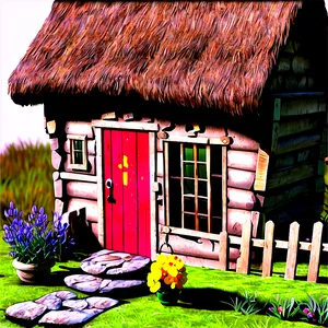 Masha's Storybook Cottage Png 06272024 PNG image