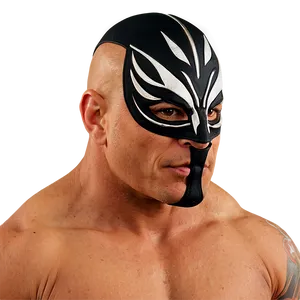 Masked Wrestler Portrait PNG