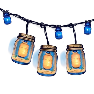 Mason Jar String Lights Png 96 PNG image