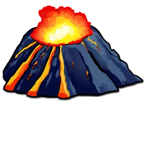 Massive Volcano Eruption Png 36 PNG image