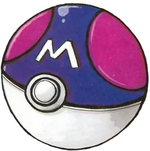 Master Ball Pokemon Capture Device PNG image