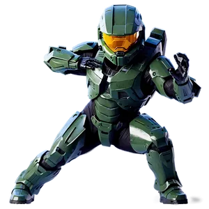 Master Chief Action Pose Png 84 PNG image