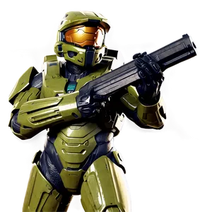 Master Chief Action Pose PNG 91