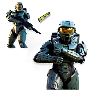 Master Chief And Spartan Locke Png 05212024 PNG image