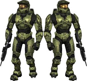 Master Chief Dual Stance PNG image