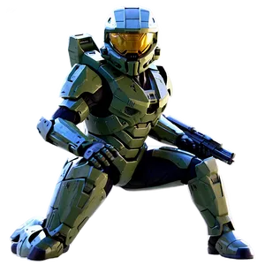Master Chief Dual-wielding Png 05212024 PNG image