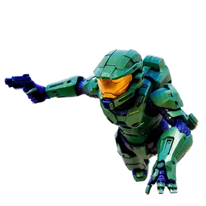 Master Chief Dual-wielding PNG Uit