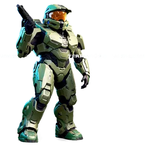 Master Chief Halo Full Body PNG Qtq PNG