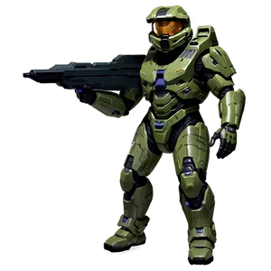 Master Chief Halo Futuristic Png Vvr PNG image