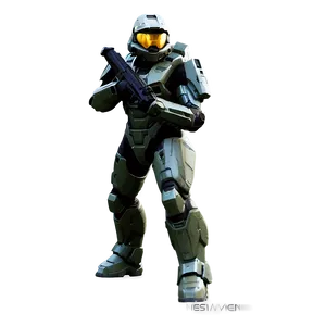 Master Chief Halo Minimalist PNG Uec16 PNG