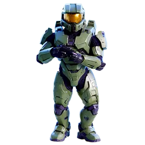 Master Chief Halo Signature Pose PNG 1 PNG
