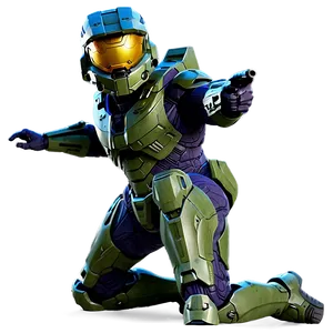 Master Chief Halo Signature Pose Png Laa60 PNG image