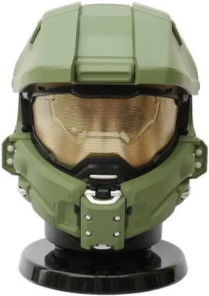Master Chief Helmet Close Up PNG image