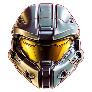 Master Chief Helmet Drawing Png 06132024 PNG image