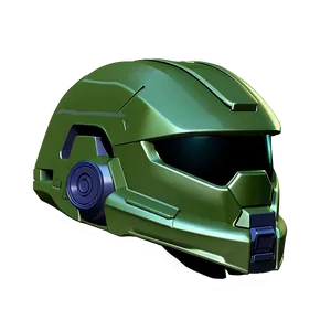 Master Chief Helmet High Detail PNG 06132024 PNG
